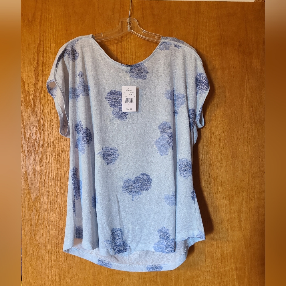 Blue floral top size 1x
